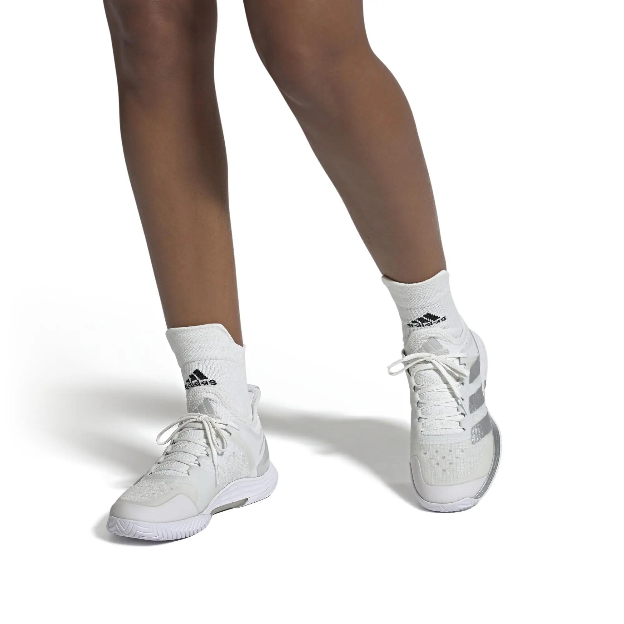 Women's Silver Adidas Adizero Ubersonic 4 Gw2513 3/5