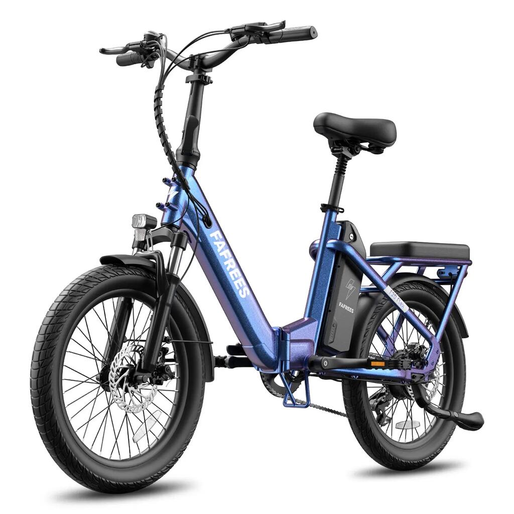 FAFREES F20 Flex E-Bike 250W 36V20Ah 75KM Blue Purple
