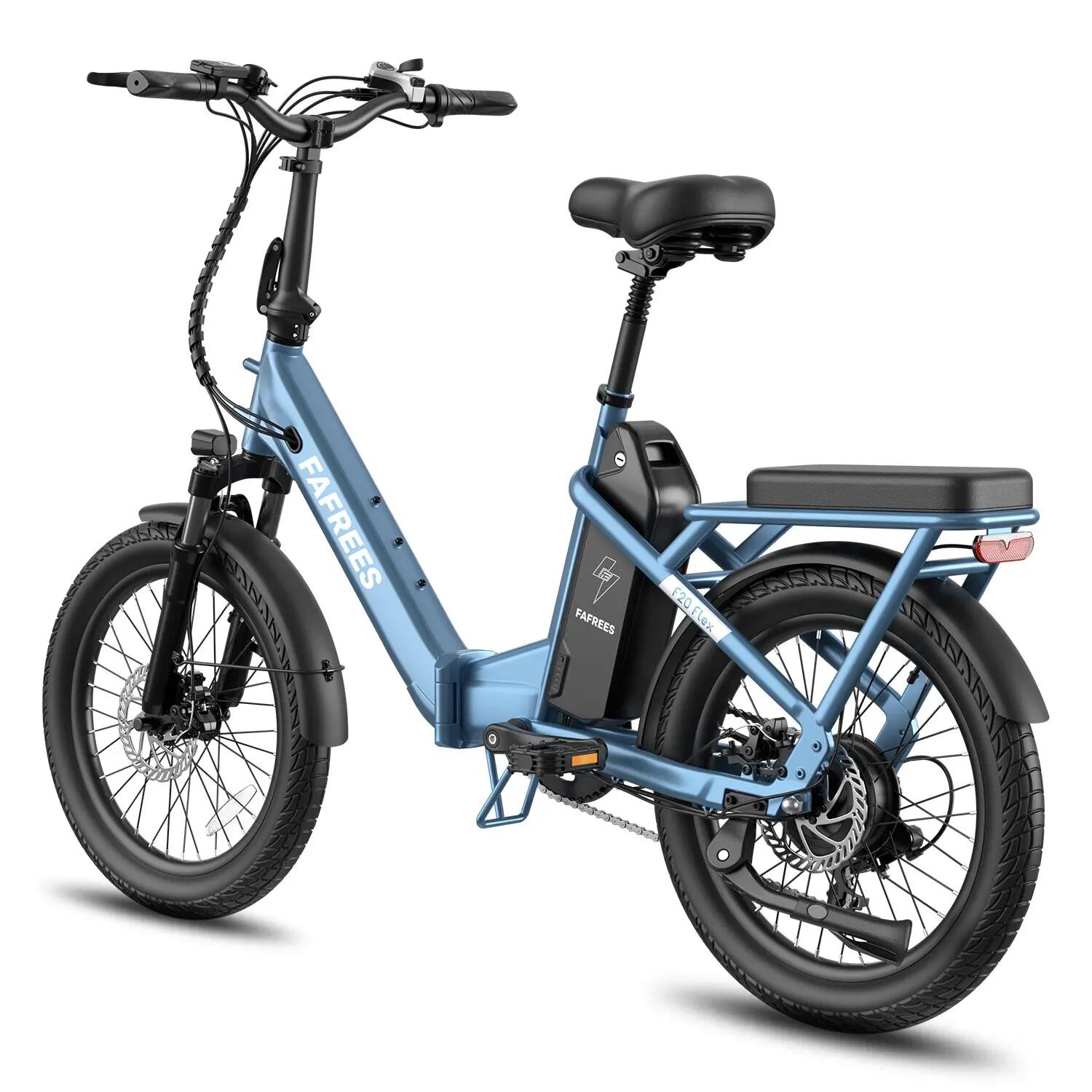 FAFREES F20 Flex vélo électrique pliant 250W 36V25Ah 95KM Gris Bleu 5/5