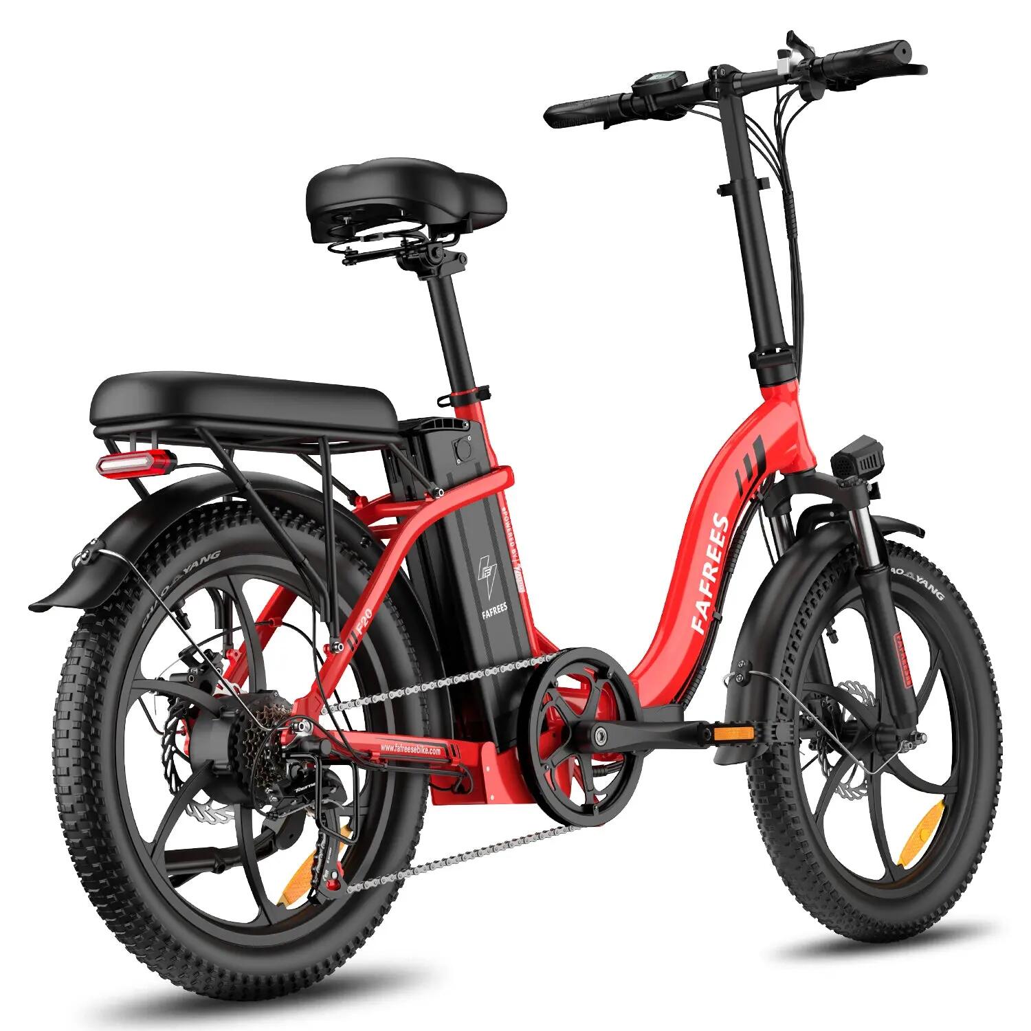 FAFREES F20 Vélo Électrique 250W 36V18Ah 20" Rouge 5/5