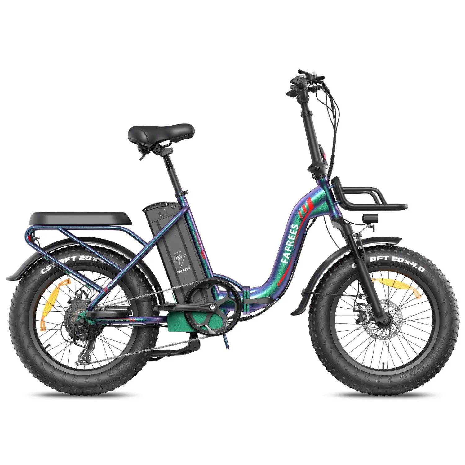 Electric Bike FAFREES F20 Max 500W 48V30AH Pneu 20" Aurora Verde 5/5