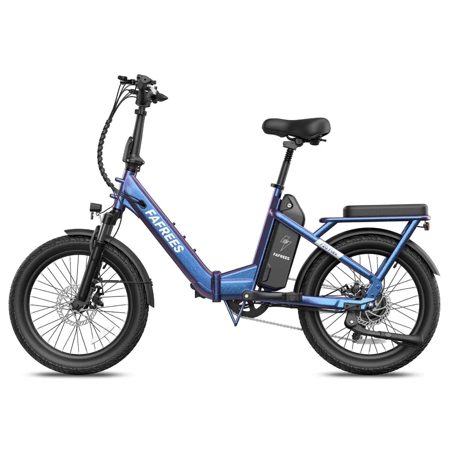 FAFREES F20 Flex vélo électrique pliant 250W 36V25Ah 95KM Bleu Violet 4/5