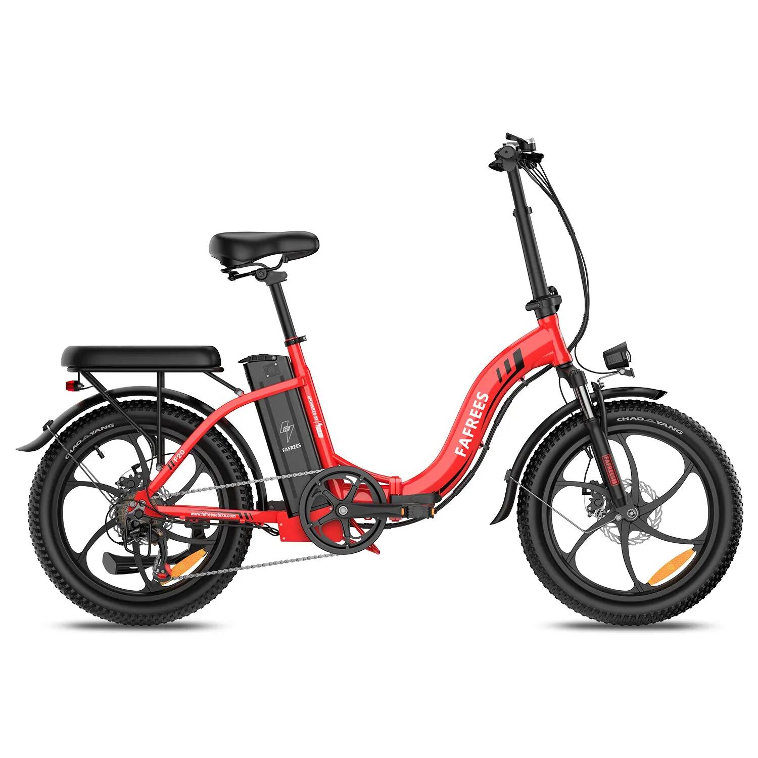 FAFREES F20 Vélo Électrique 250W 36V18Ah 20" Rouge 2/5