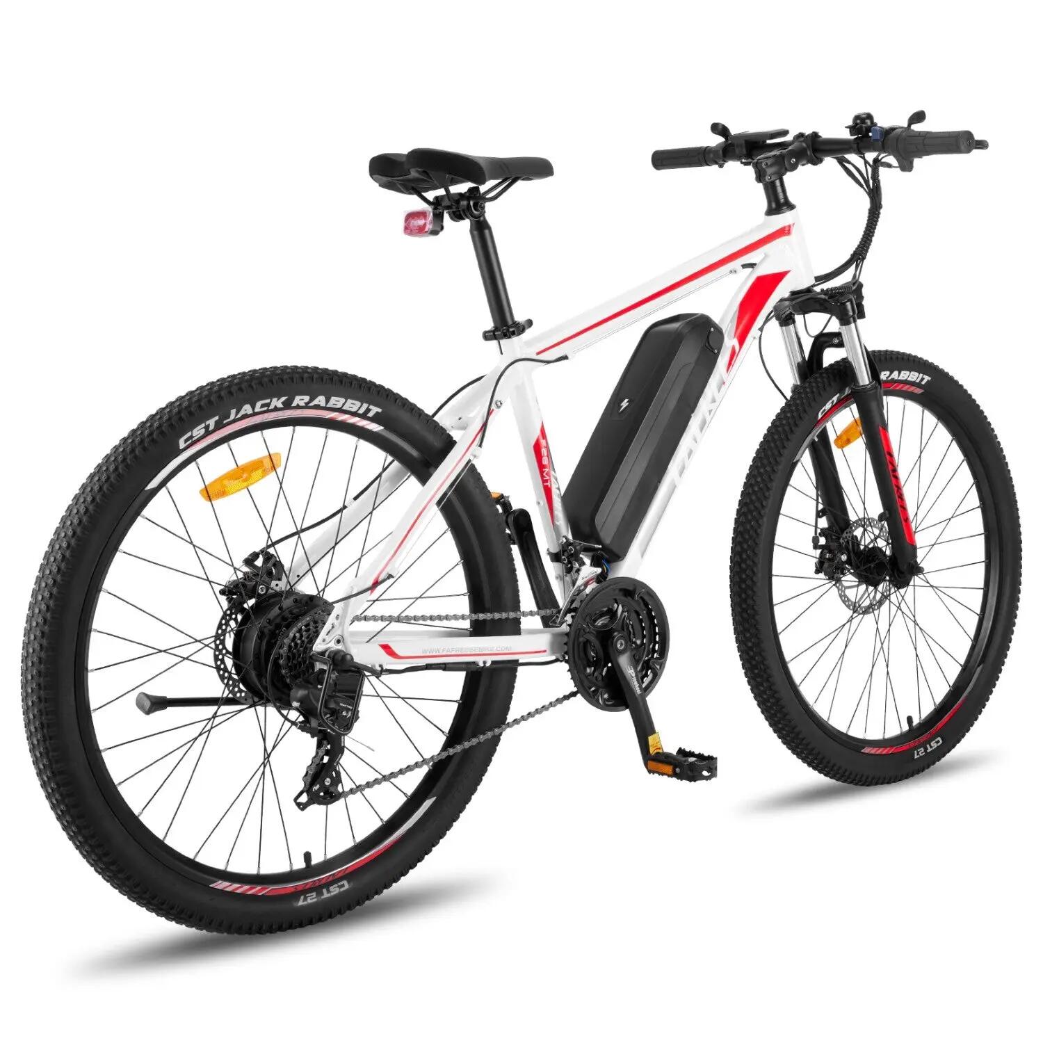 Bicicletta Elettrica FAFREES F28 MT 250W 36V15Ah 27,5" Bianco-Rosso 3/5