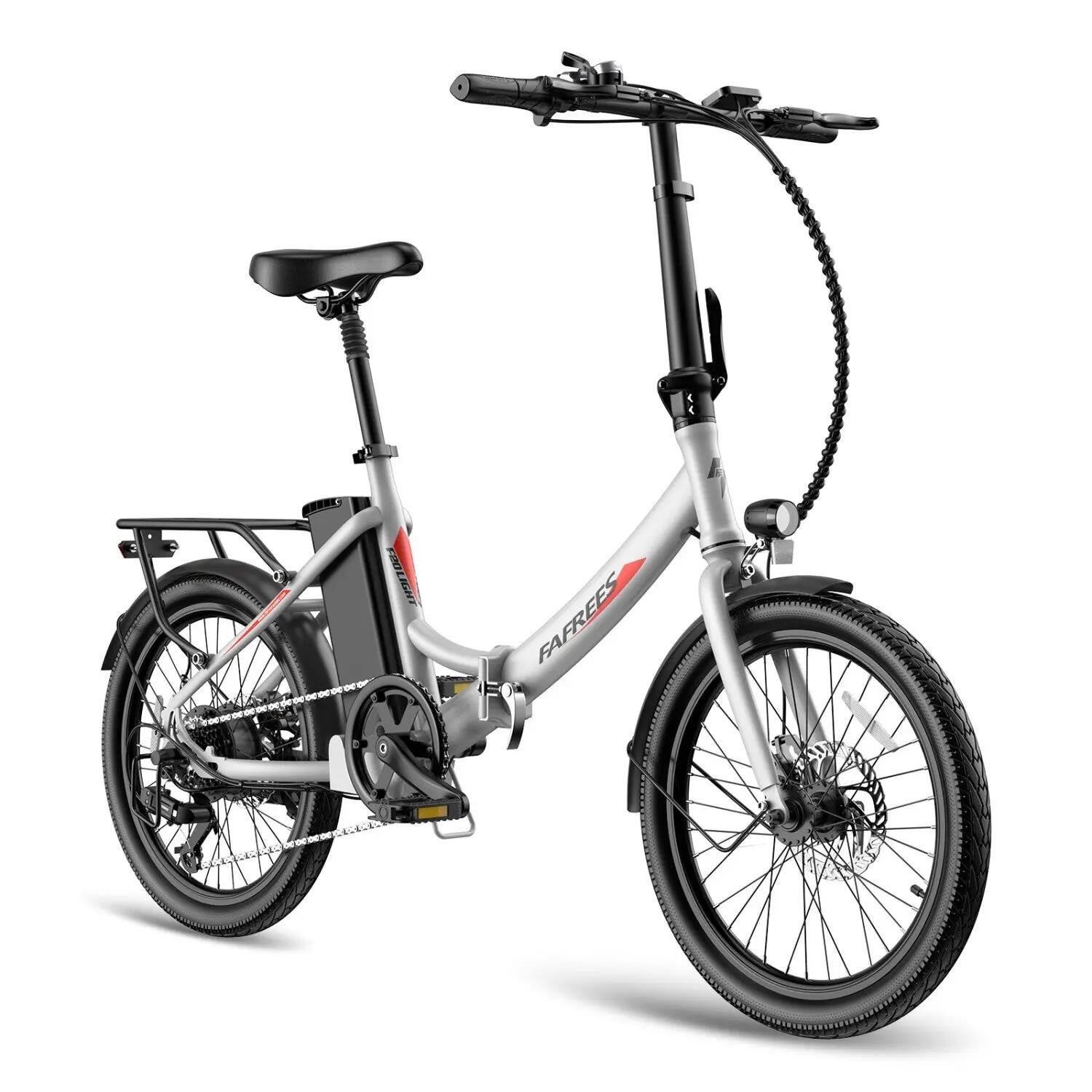 Bicicleta Eléctrica FAFREES F20 LIGHT 250W 36V20Ah 20" Blanco 2/5
