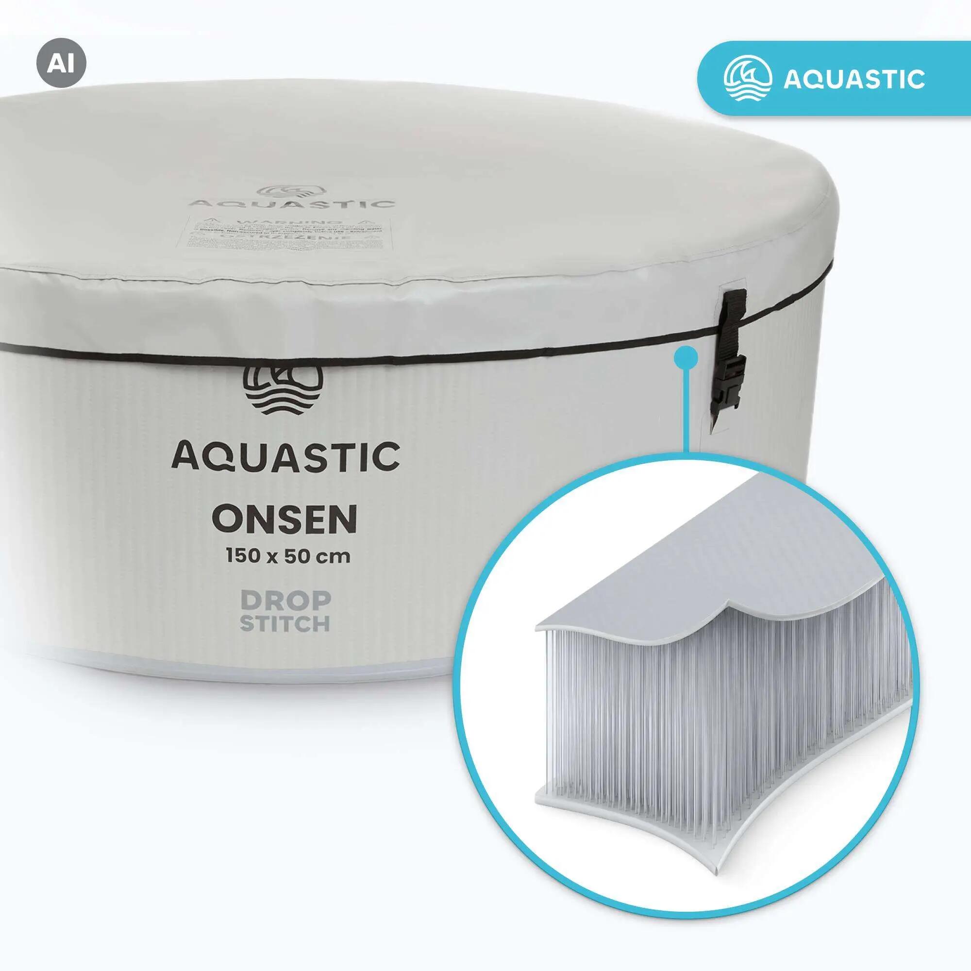 Piscine gonflable AQUASTIC ONSEN drop stitch 700 l 150 4/13