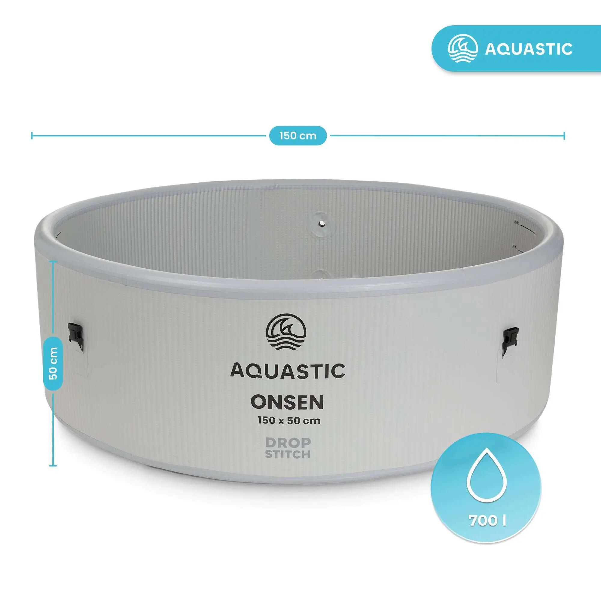 Piscine gonflable AQUASTIC ONSEN drop stitch 700 l 150 3/13