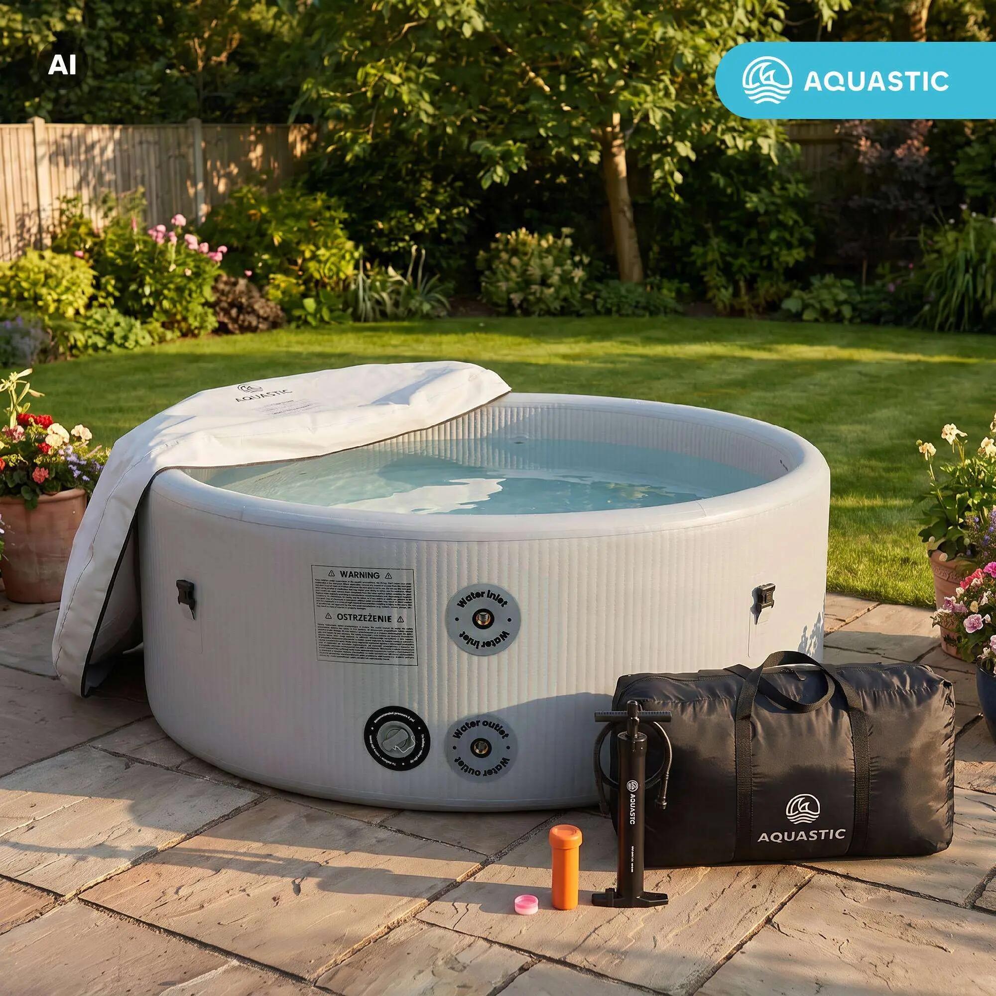 Piscine gonflable AQUASTIC ONSEN drop stitch 700 l 150 13/13