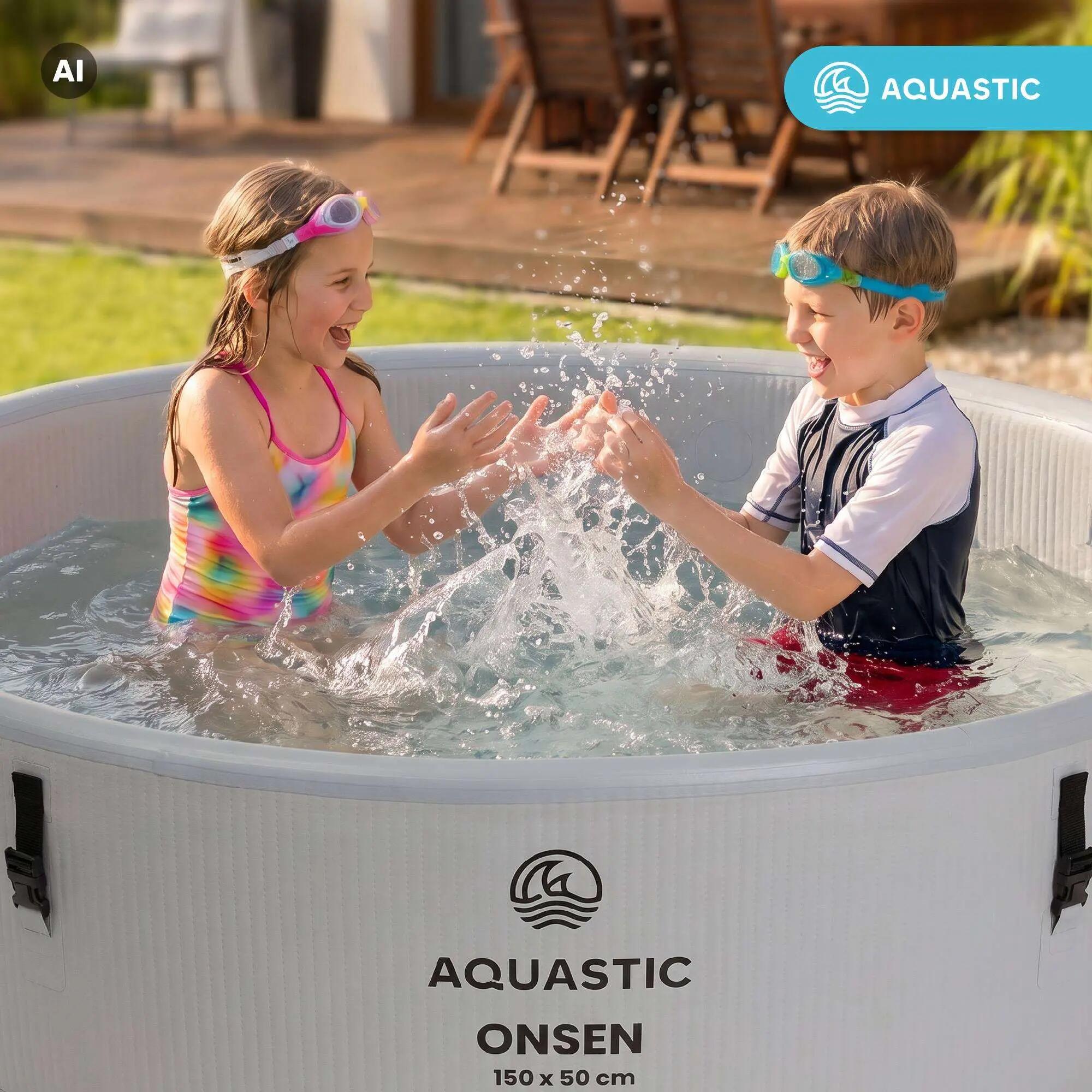 Piscine gonflable AQUASTIC ONSEN drop stitch 700 l 150 12/13
