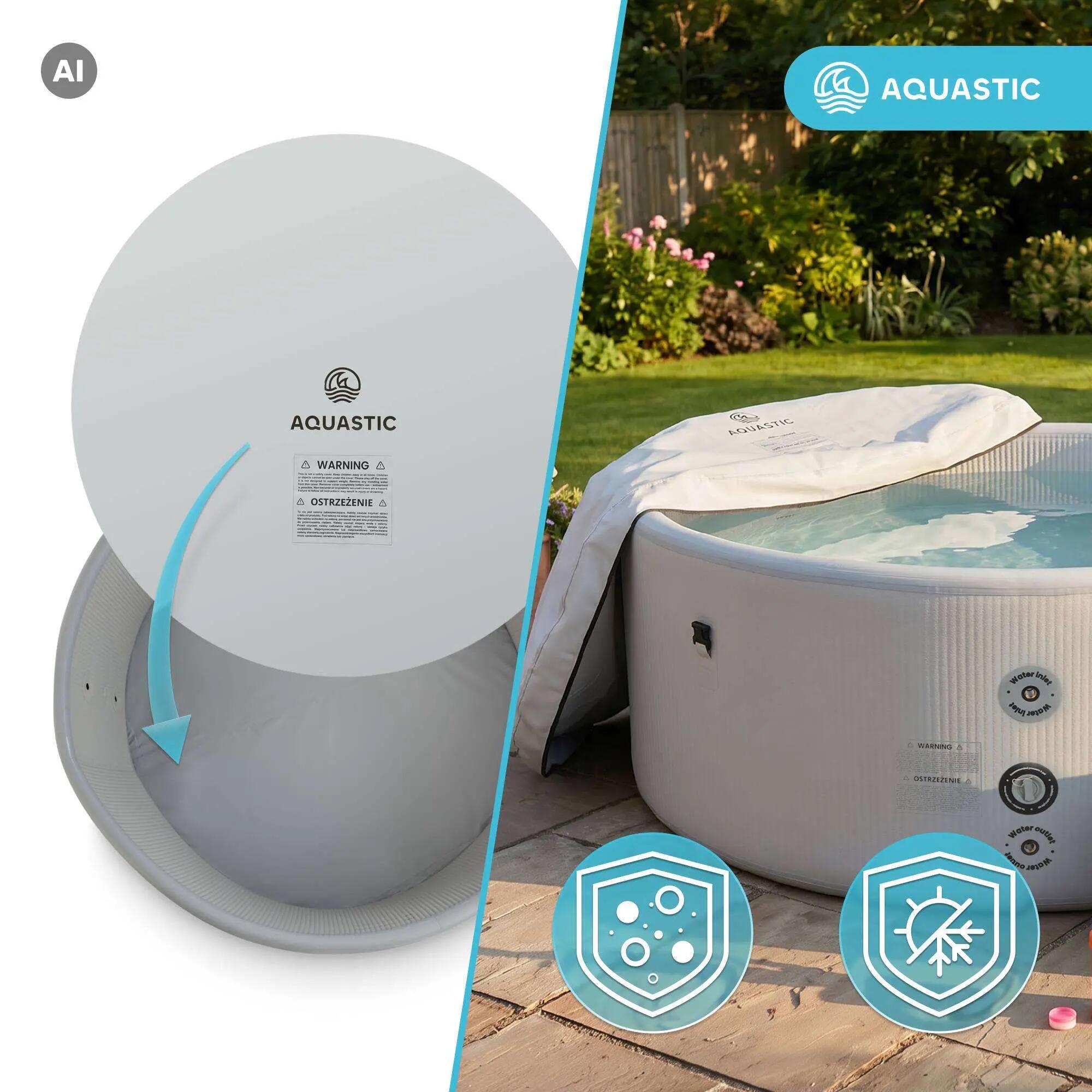 Opblaasbaar zwembad AQUASTIC ONSEN drop stitch 1200 l 178 6/13