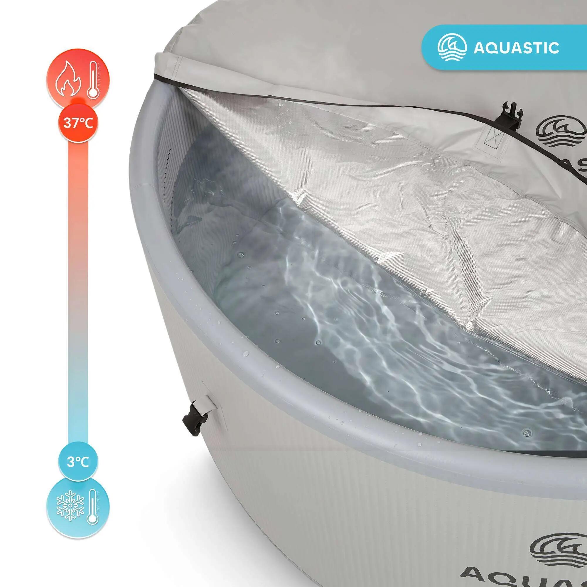 Opblaasbaar zwembad AQUASTIC ONSEN drop stitch 1200 l 178 5/13