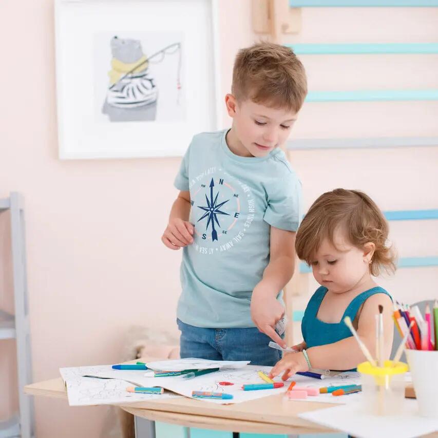 Montessori set: mátová houpačka, oboustranná deska a polštář 8/10