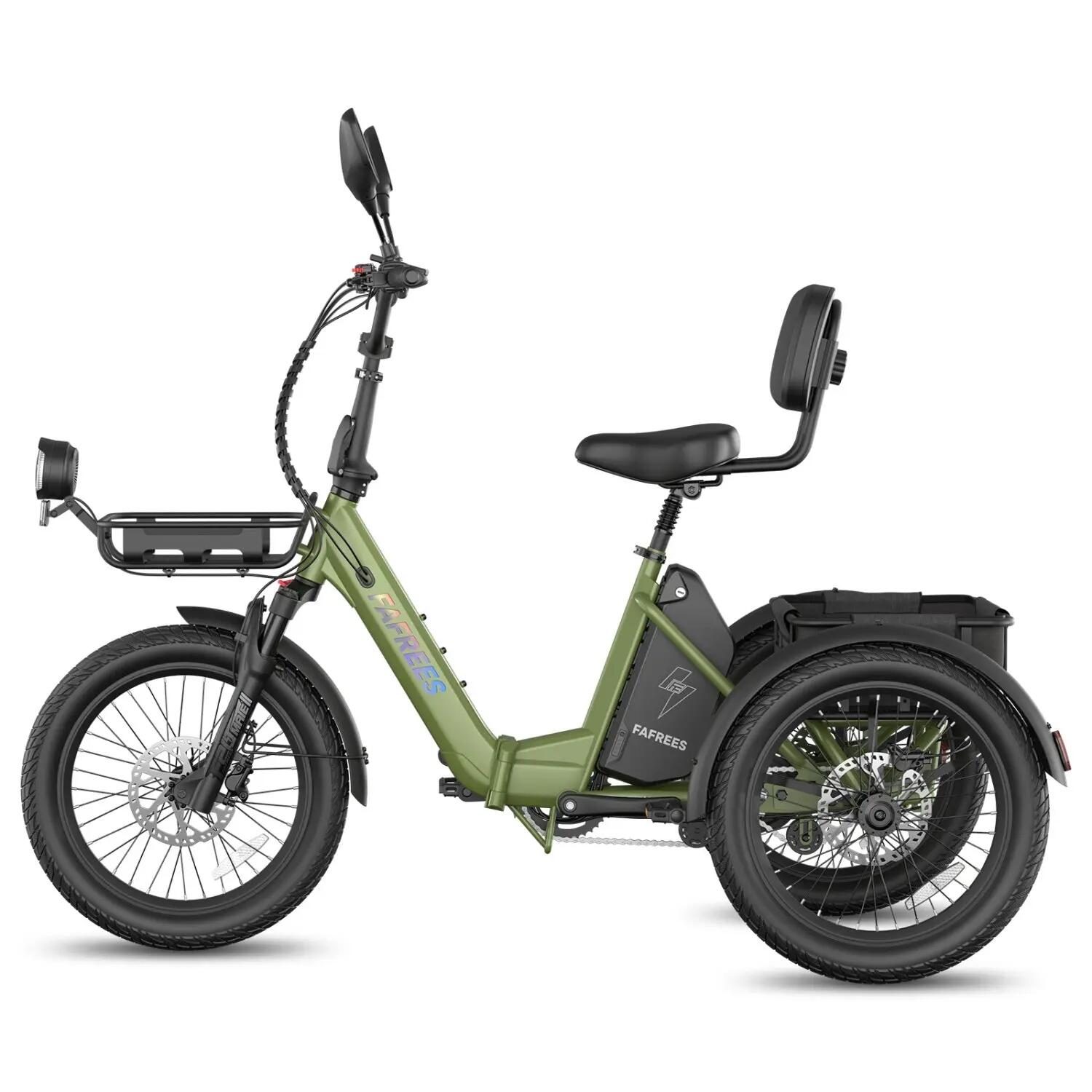 FAFREES F20 Mate II Bicicletas eléctricas 250W 48V21AH 20" Verde militar 4/5