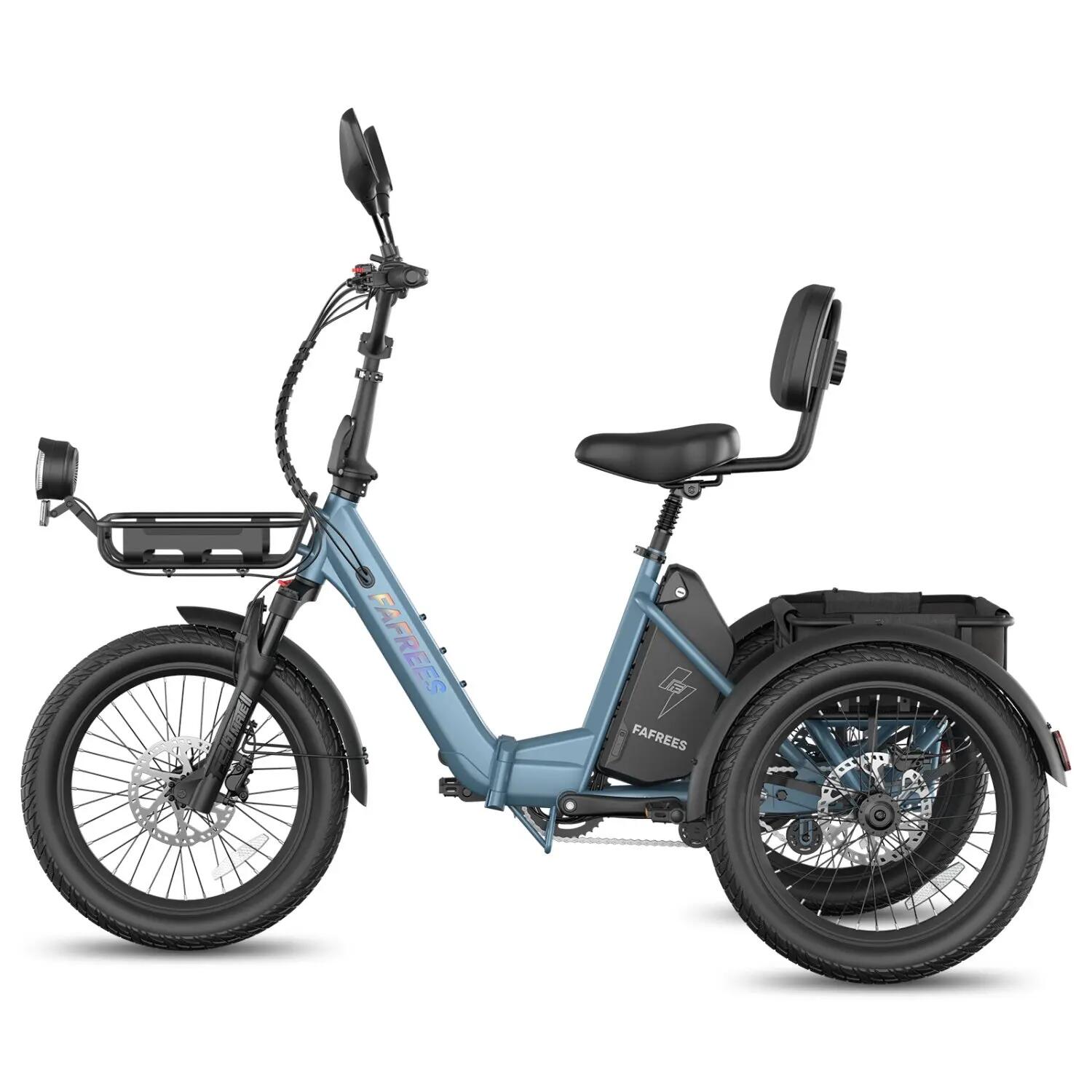 Bicicletas eléctricas FAFREES F20 Mate II 250W 48V25AH 20" Gris azulado 4/5