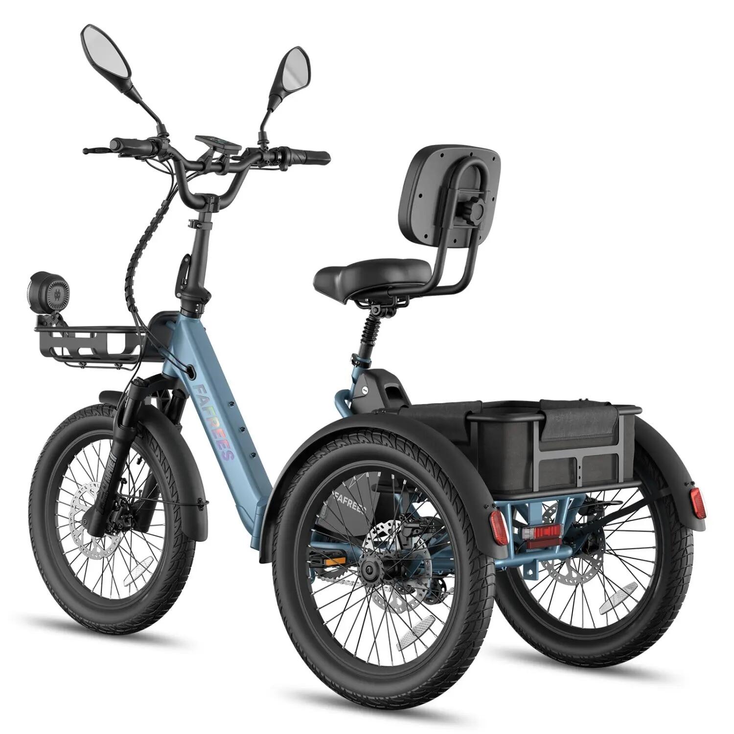 Bicicletas eléctricas FAFREES F20 Mate II 250W 48V25AH 20" Gris azulado 2/5