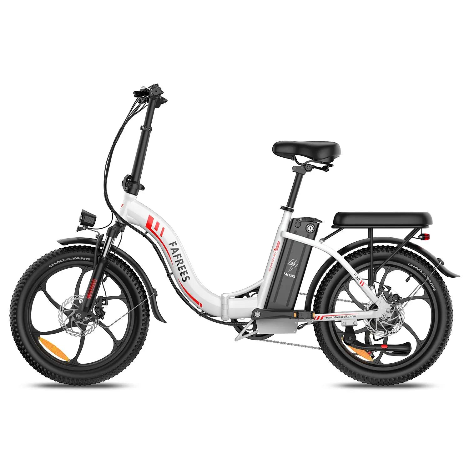 FAFREES F20 Vélo Électrique 250W 36V18Ah 20" Blanc 5/5