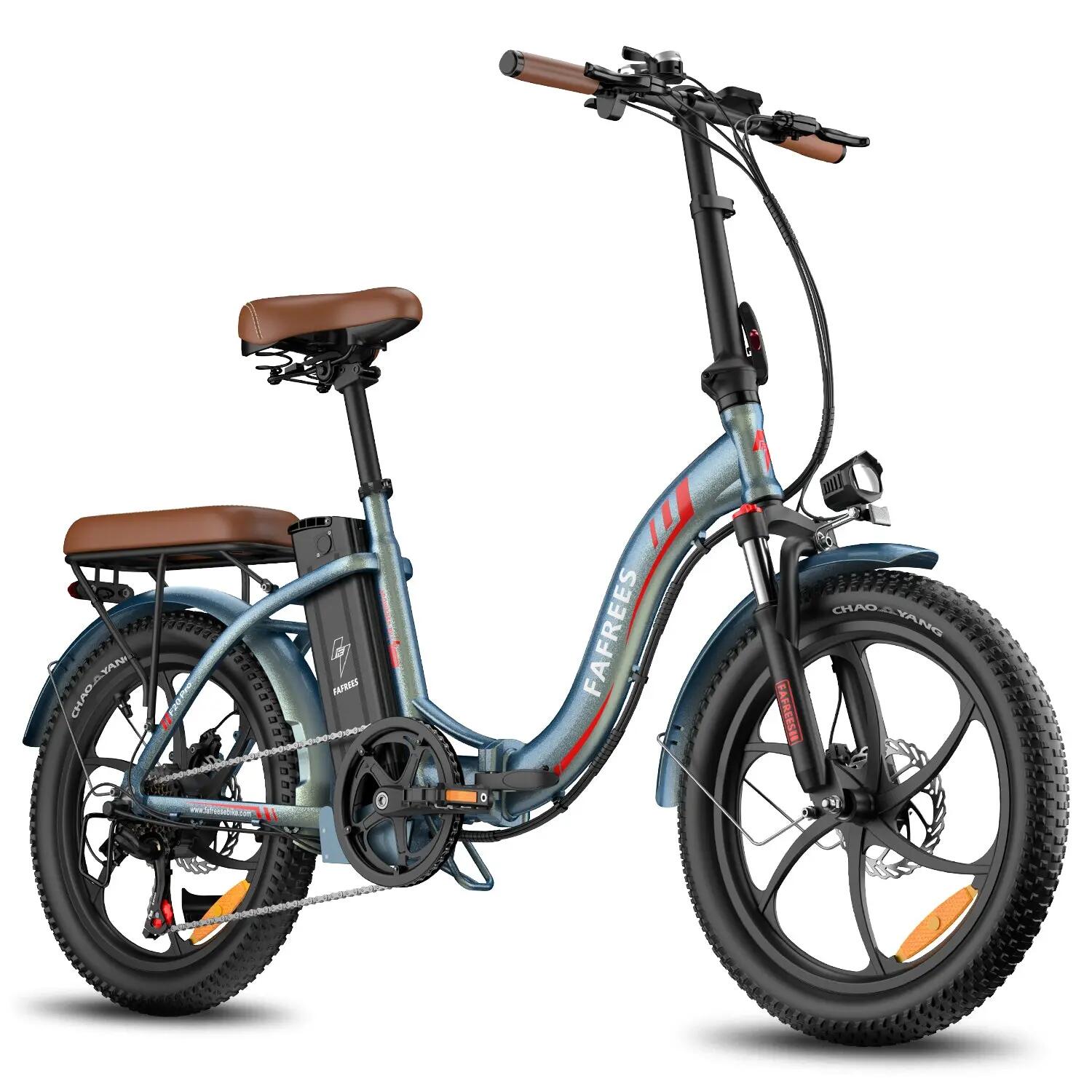 Bicicletta Elettrica FAFREES F20 Pro 250W 36V20Ah Da 20" Verde Abbagliante 5/5