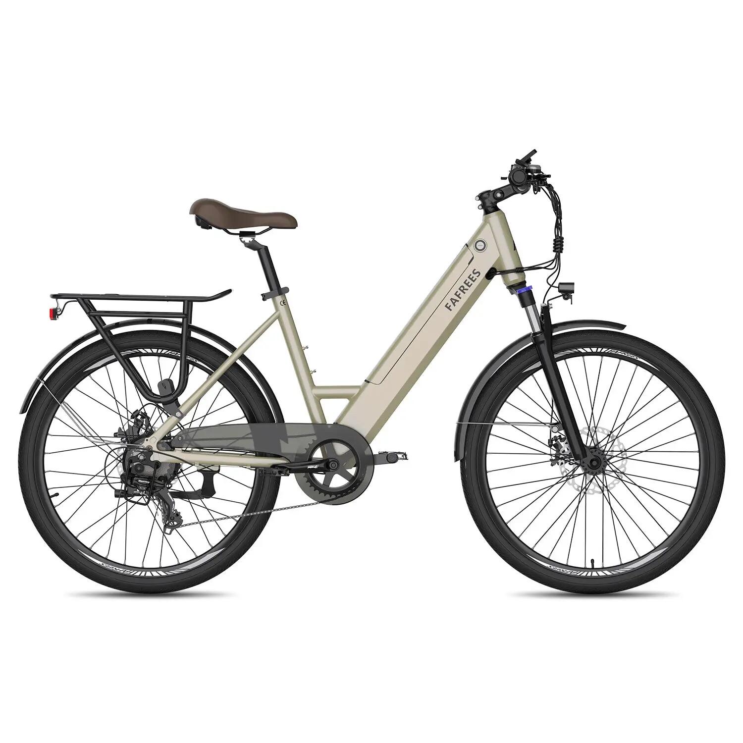 FAFREES F26 PRO Elektrische Fiets 250W 36V15Ah 26*1.75" Goud 4/5