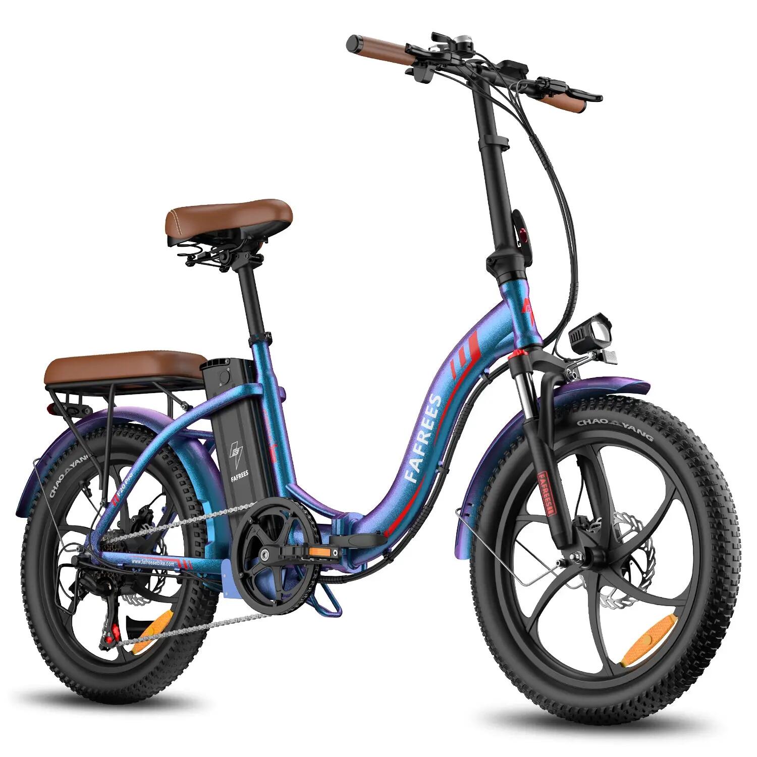 Elektrische Fiets FAFREES F20 Pro 250W 36V20Ah 20" Aurora Blauw 4/5
