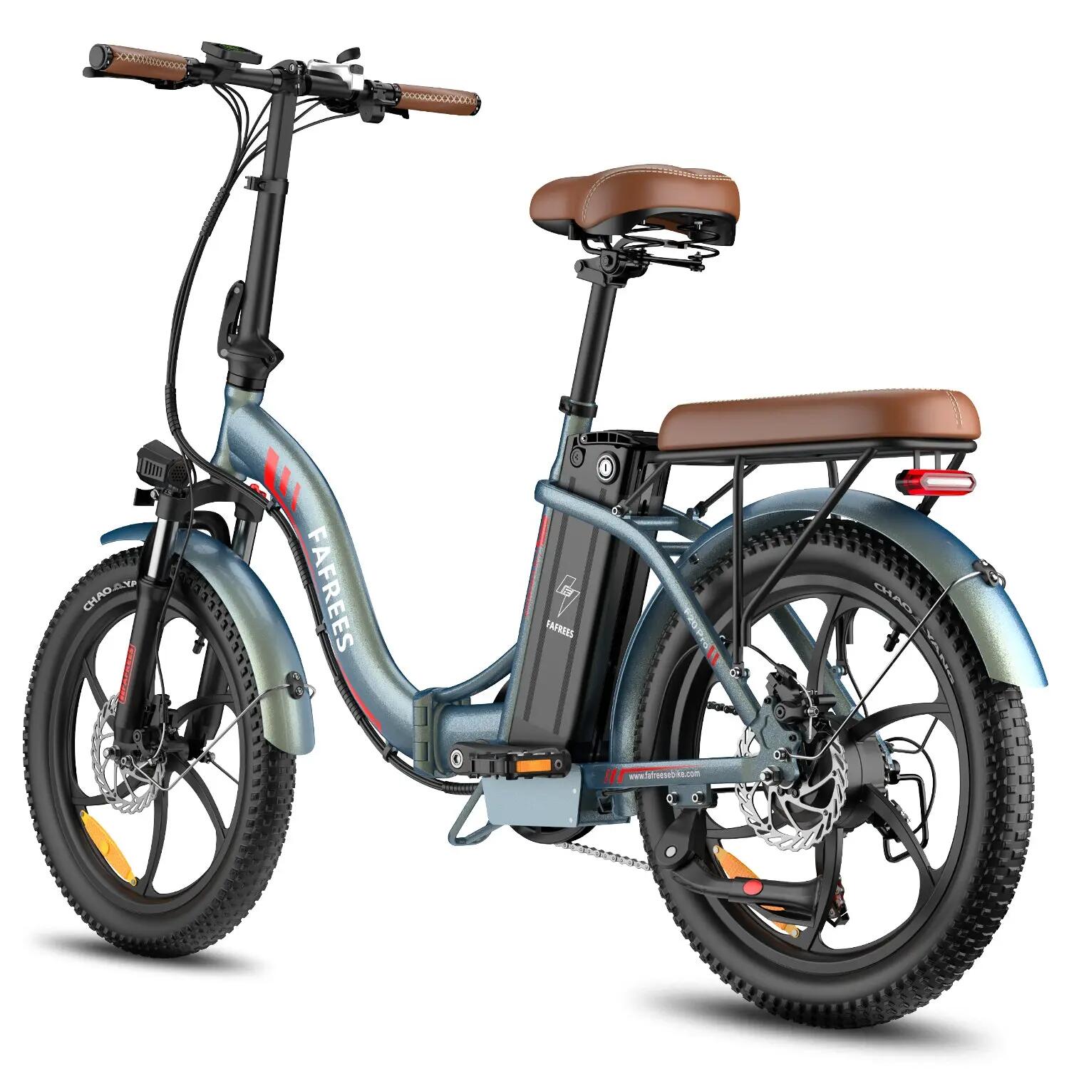 Bicicletta Elettrica FAFREES F20 Pro 250W 36V20Ah Da 20" Verde Abbagliante 4/5