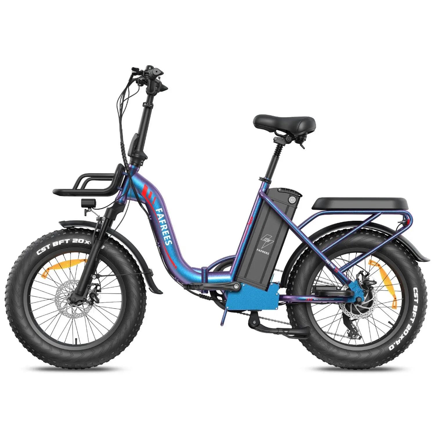 Electric Bike FAFREES F20 Max 500W 48V30AH 20" Aurora Blu 4/5
