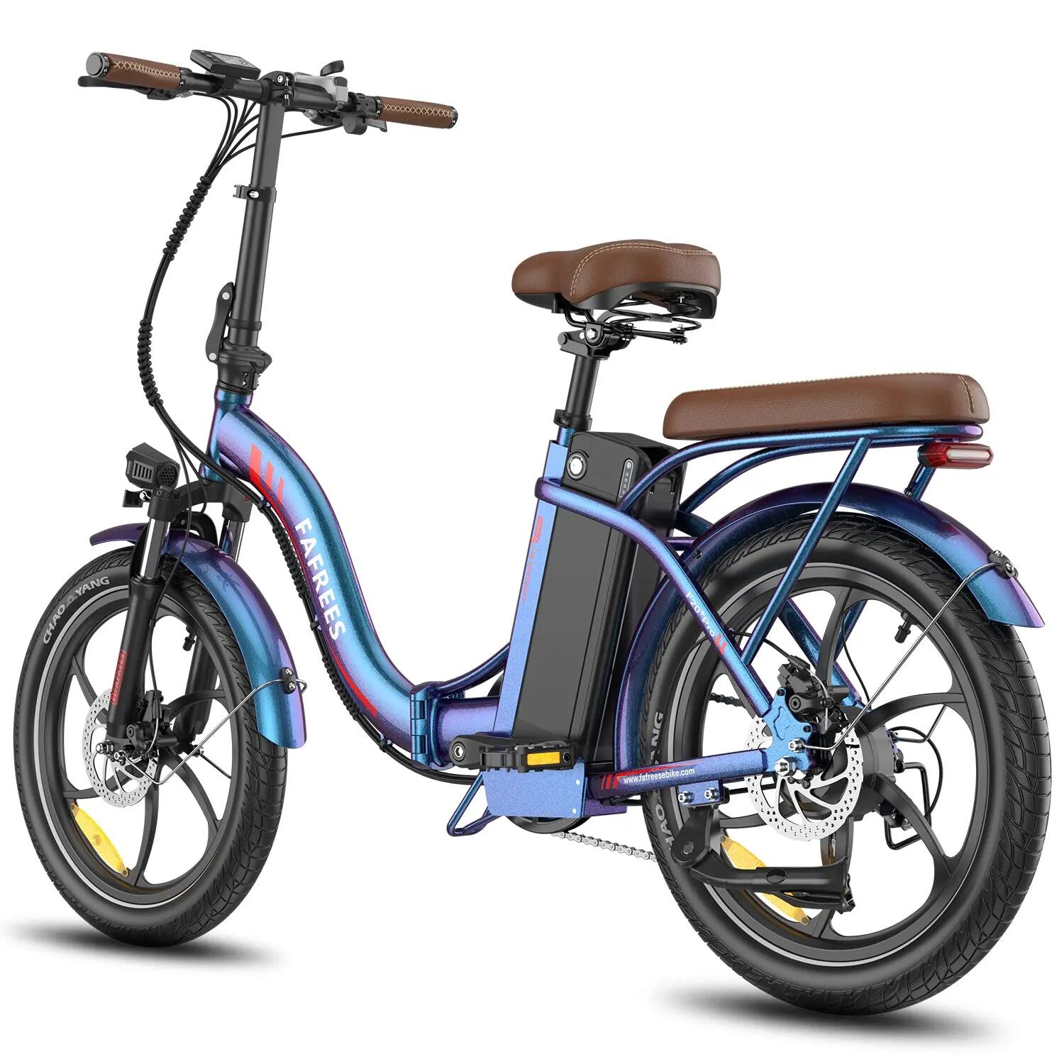 Elektrische Fiets FAFREES F20+ Pro 250W 36V25Ah 20" Aurora Blauw 3/5