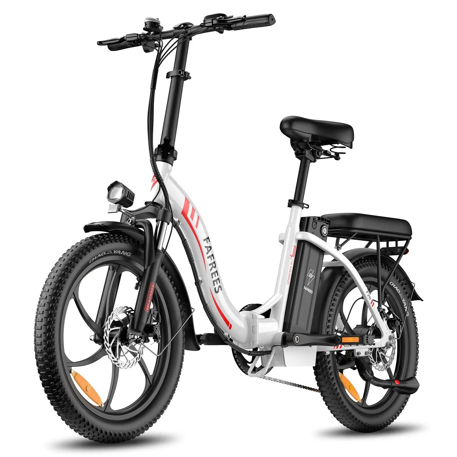 FAFREES F20 Vélo Électrique 250W 36V18Ah 20" Blanc 2/5