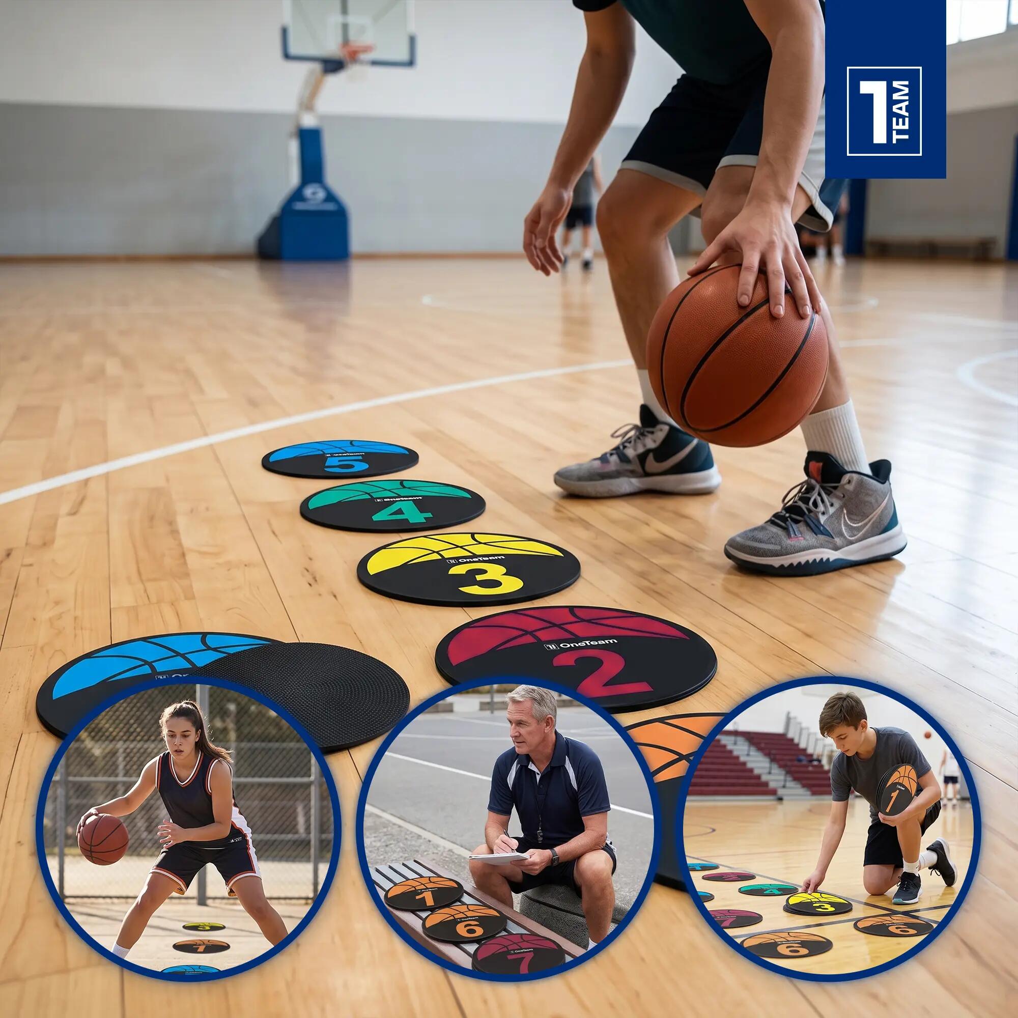 Étiquettes d'entraînement OneTeam TRF08 10 pcs. BASKET 5/6