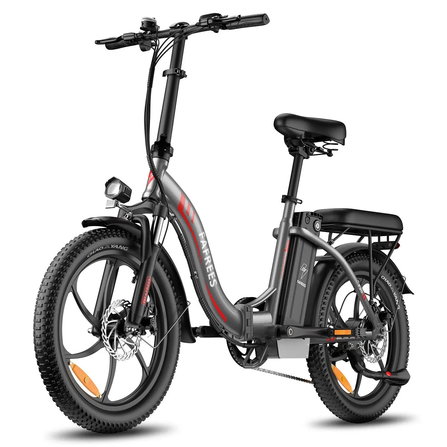 FAFREES F20 Bicicletta Elettrica 250W 36V18Ah Ruote 20" Grigio 2/5