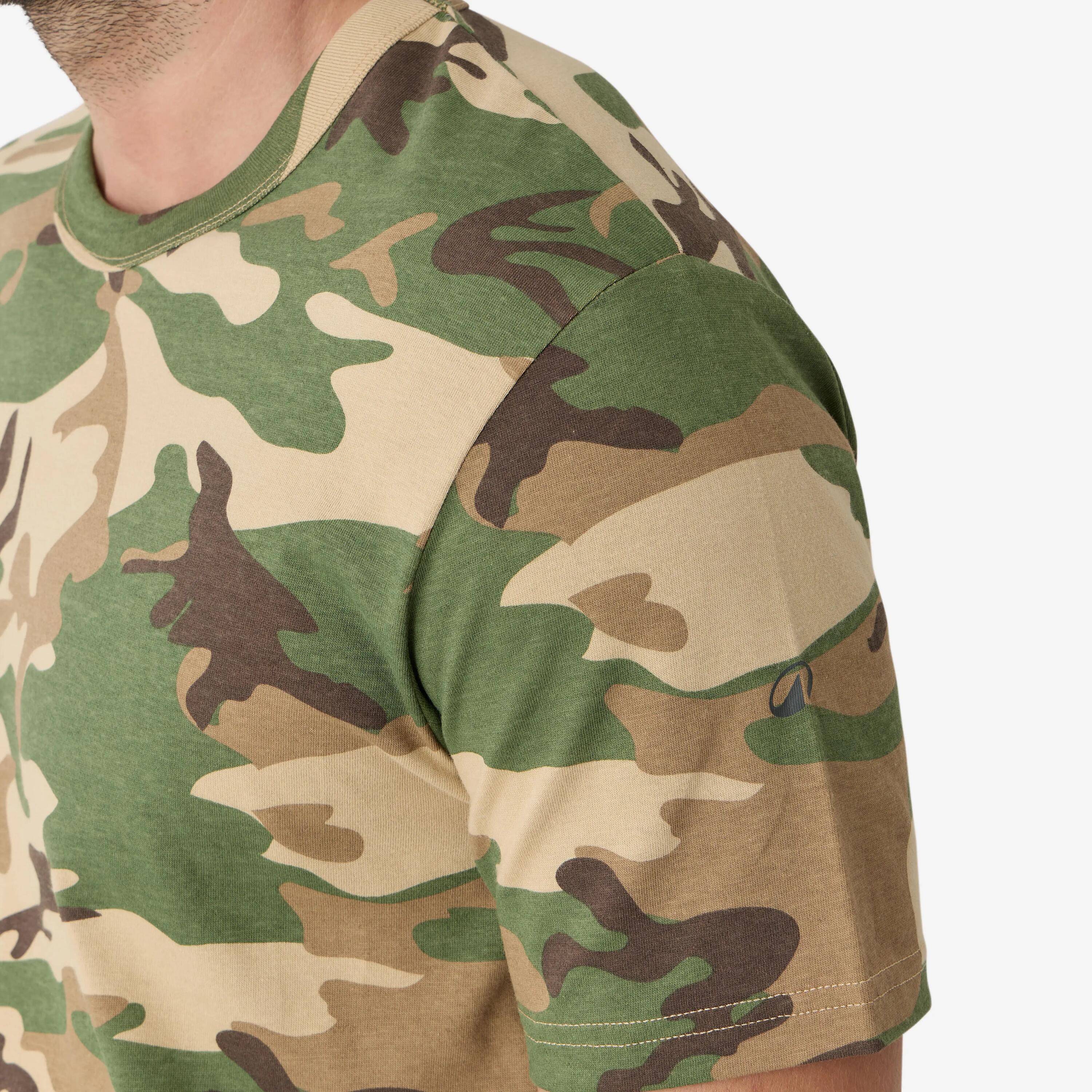 Segunda Vida - T-SHIRT RESISTENTE DE CAÇA 100 CAMUFLADO - Excelente 3/5