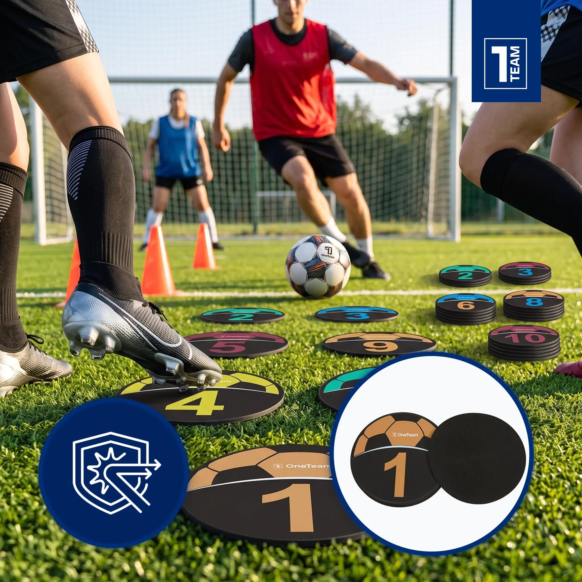 Znaczniki treningowe OneTeam TRF08 10 szt. SOCCER 3/6