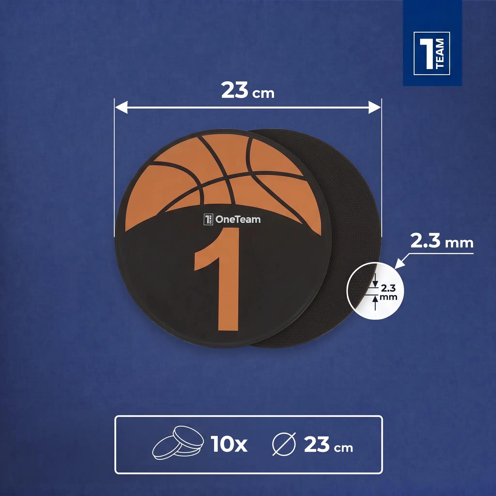 Étiquettes d'entraînement OneTeam TRF08 10 pcs. BASKET 2/6