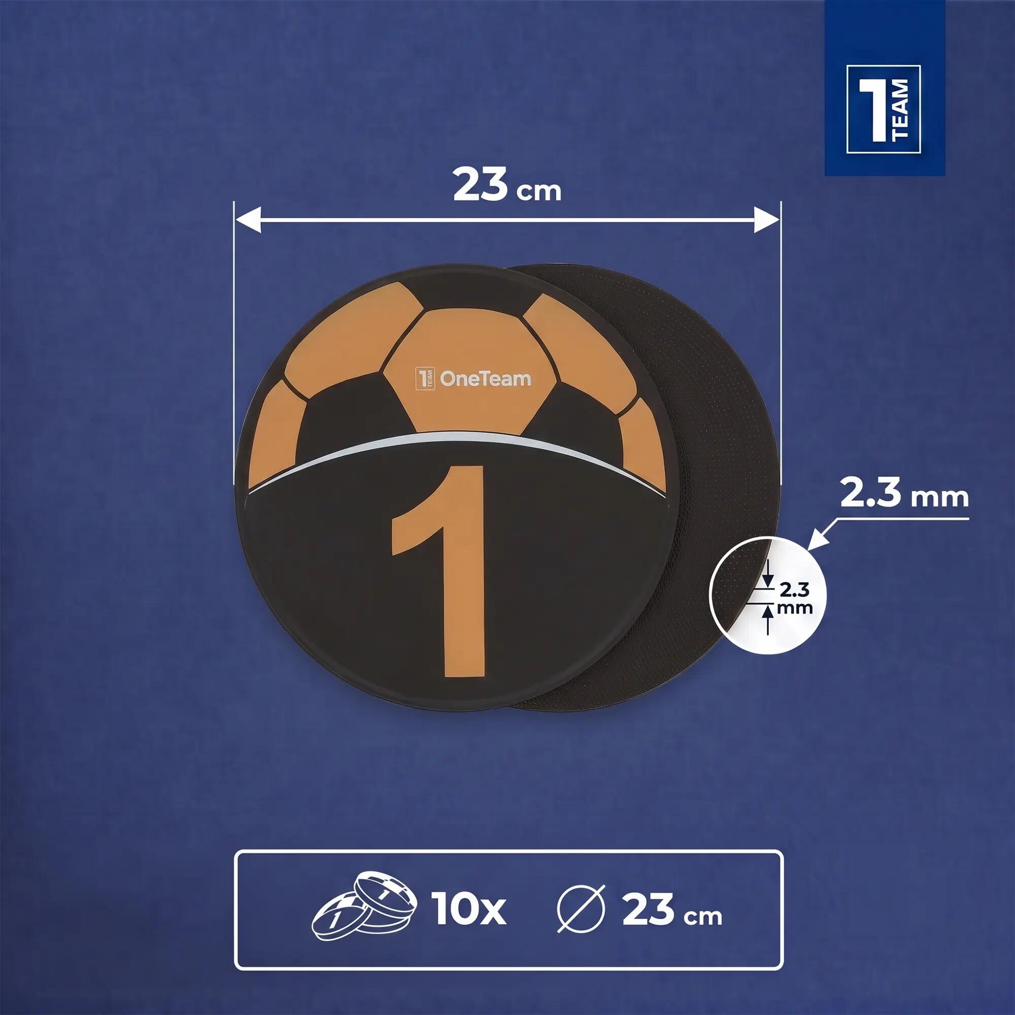 Znaczniki treningowe OneTeam TRF08 10 szt. SOCCER 2/6