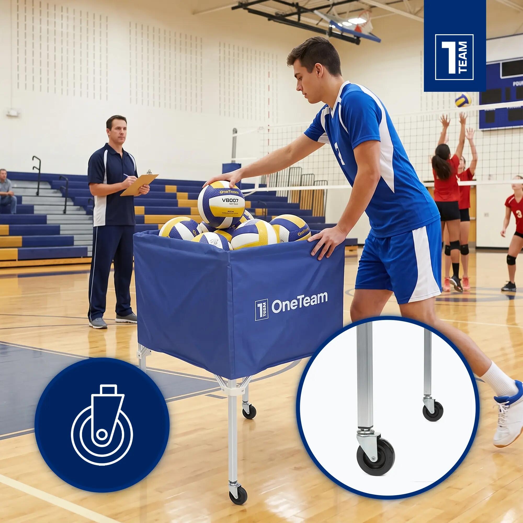 Voetbalwagen voor volleybalballen OneTeam Nest 3/7