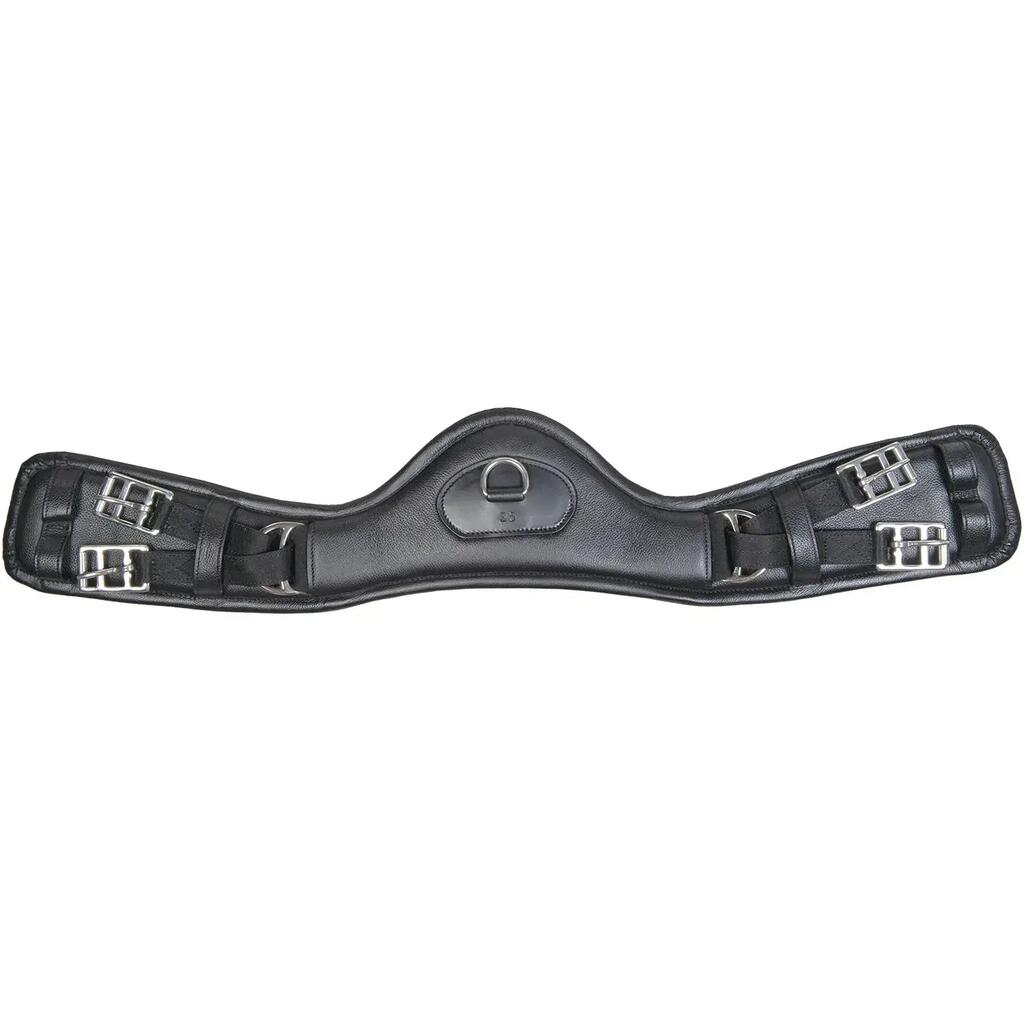 Elastic Leather Horse Girth HKM Anatomic