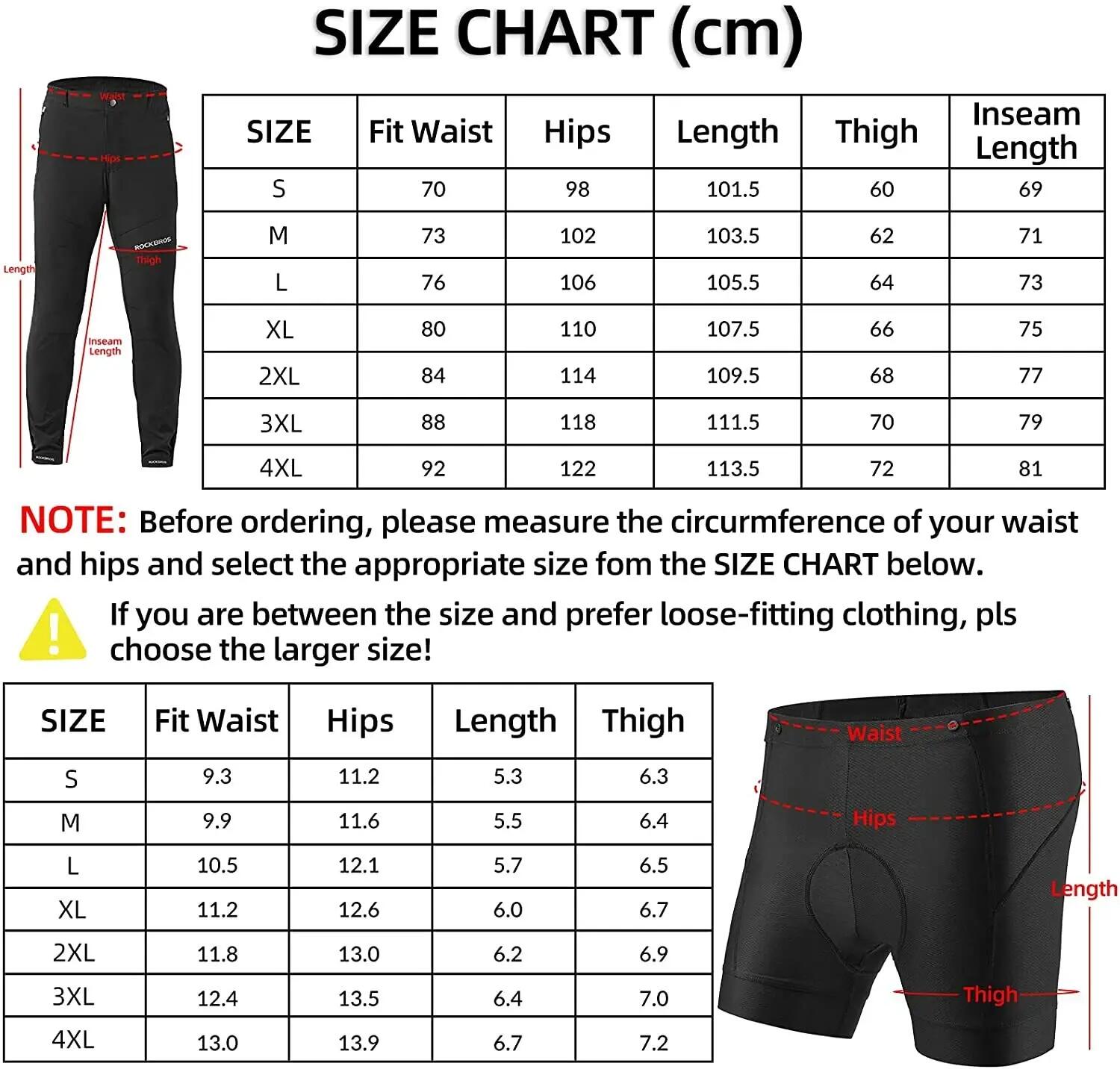 ROCKBROS Herren Fahrradhose 2in1 Lang 7/7