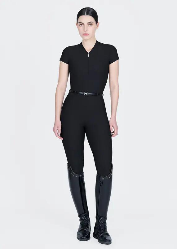 Leggings Pantalón Mujer Equitación Maximilian Velya Full Grip Negro 6/7