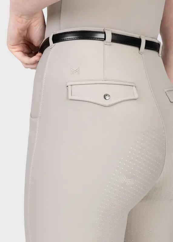 Leggings Pantalón Mujer Equitación Maximilian Velya Full Grip Topo Suave 5/7