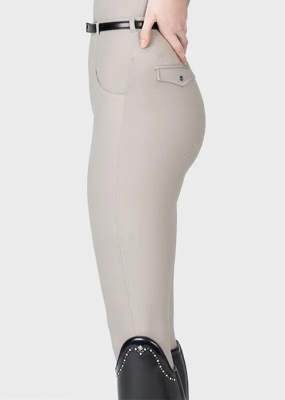 Leggings Pantalón Mujer Equitación Maximilian Velya Full Grip Topo Suave 4/7