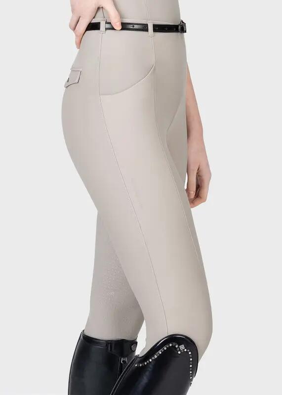 Leggings Pantalón Mujer Equitación Maximilian Velya Full Grip Topo Suave 2/7