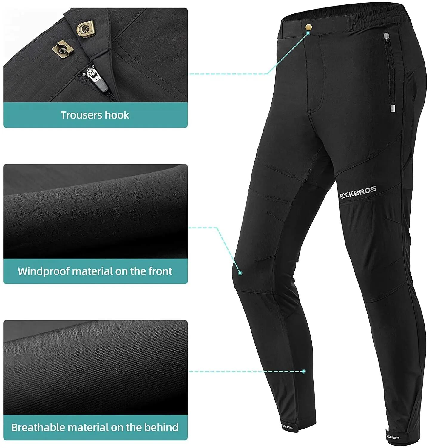 ROCKBROS Herren Fahrradhose 2in1 Lang 3/7