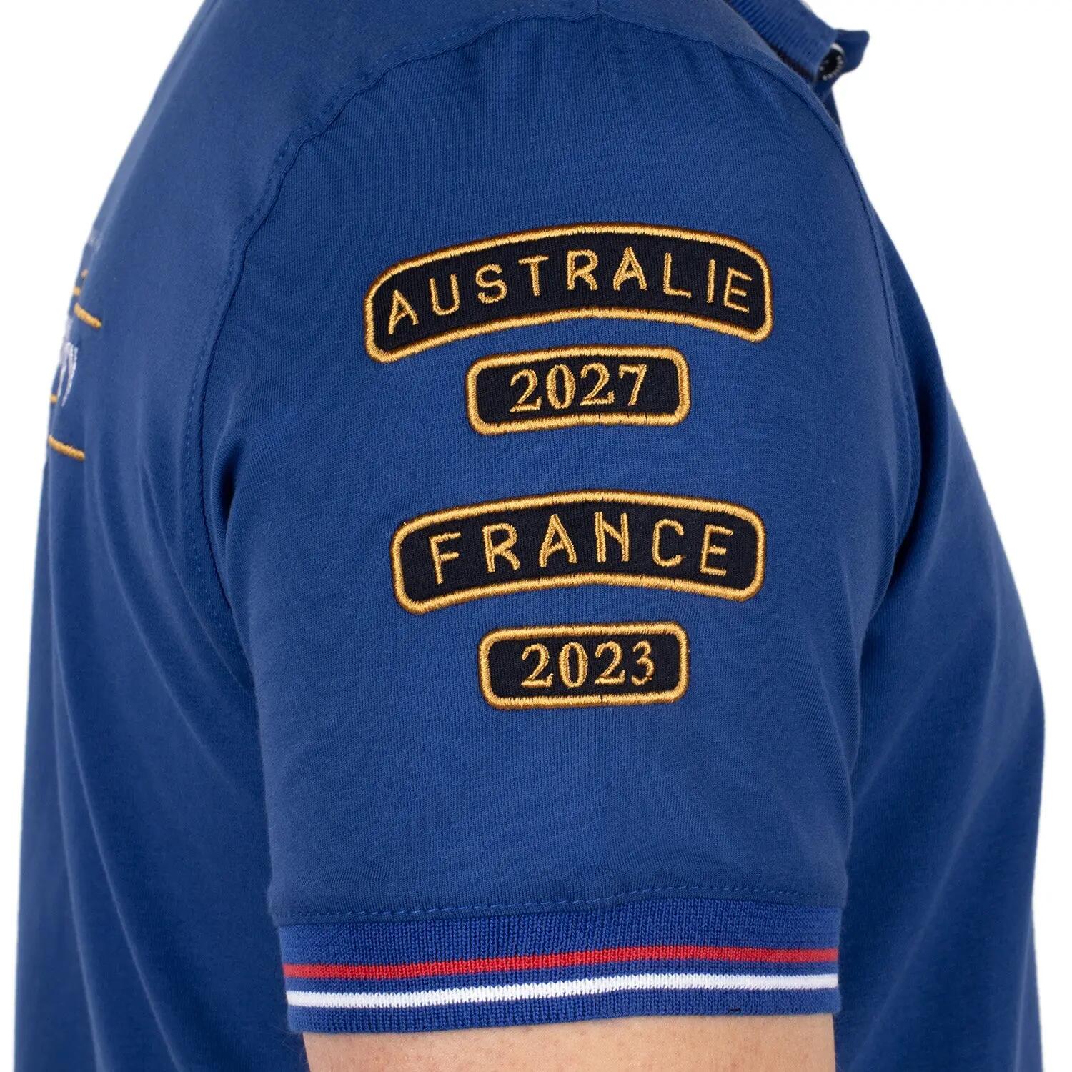 Polo rugby saphir indigo L 5/5