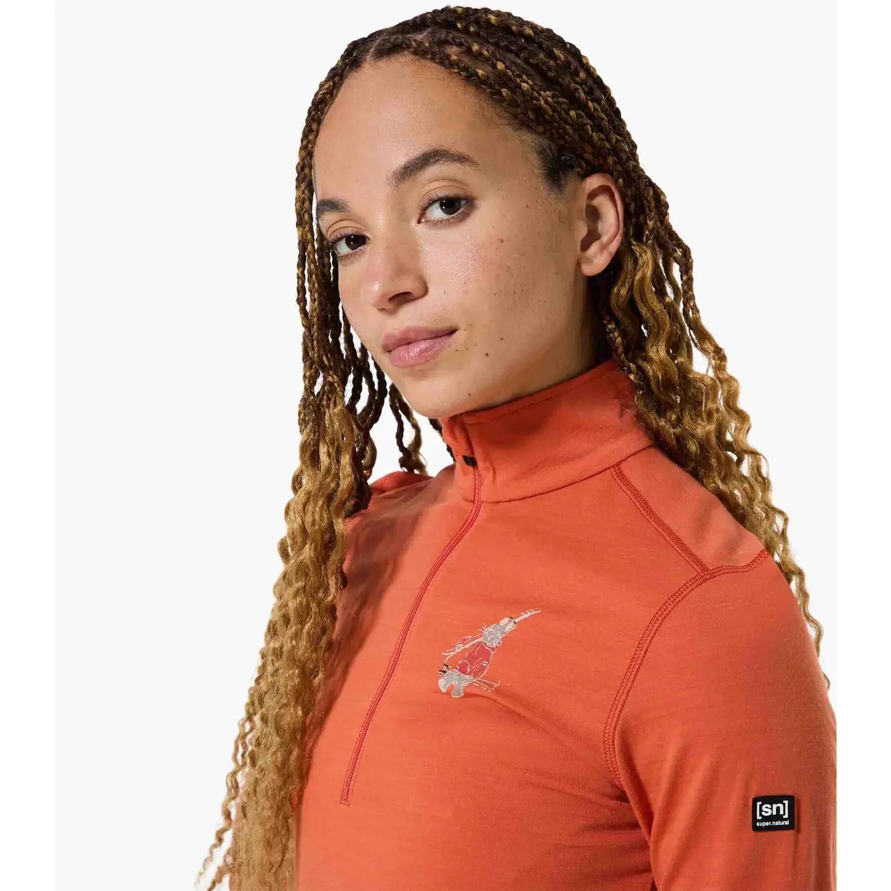Polaire 1/4 zip femme super.natural Tundra175 Bunny 5/5
