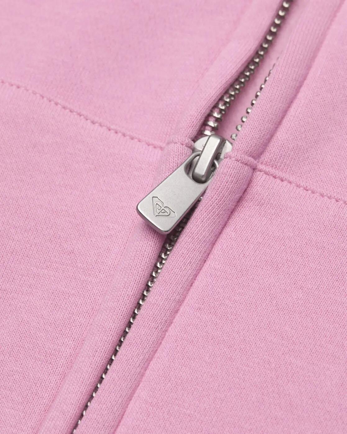Kapuzenpulli mit Reißverschluss SURF FEELING BRUSHED Rosa Meisjes 4-16 3/3