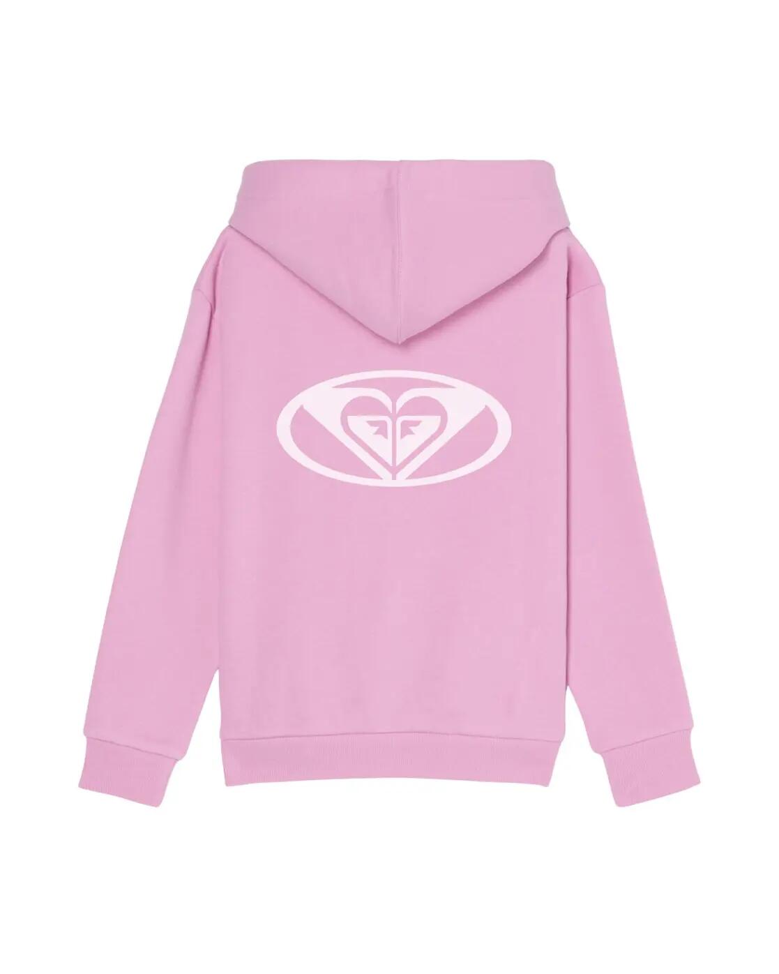 Kapuzenpulli mit Reißverschluss SURF FEELING BRUSHED Rosa Meisjes 4-16 2/3