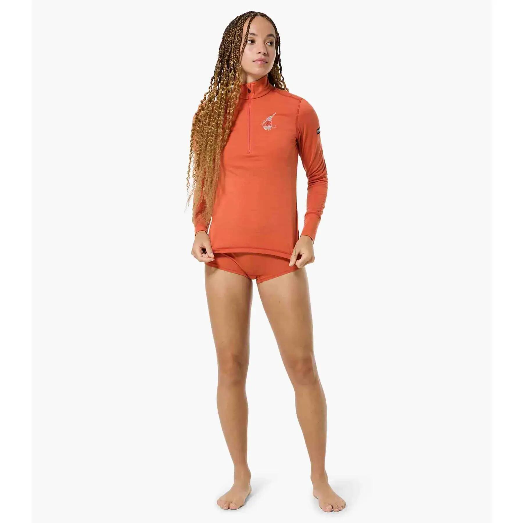 Polaire 1/4 zip femme super.natural Tundra175 Bunny 3/5