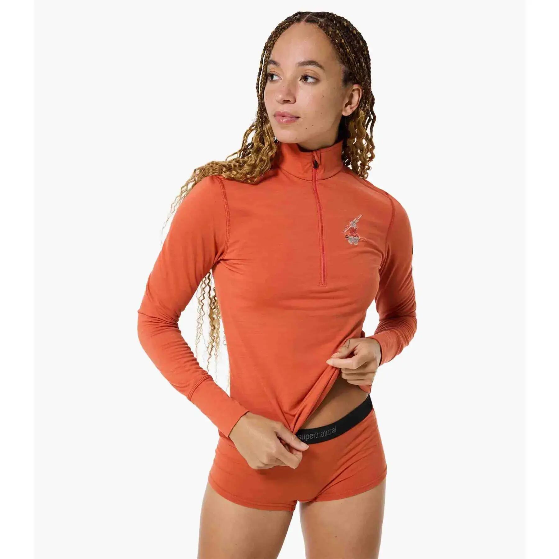 Polaire 1/4 zip femme super.natural Tundra175 Bunny 2/5
