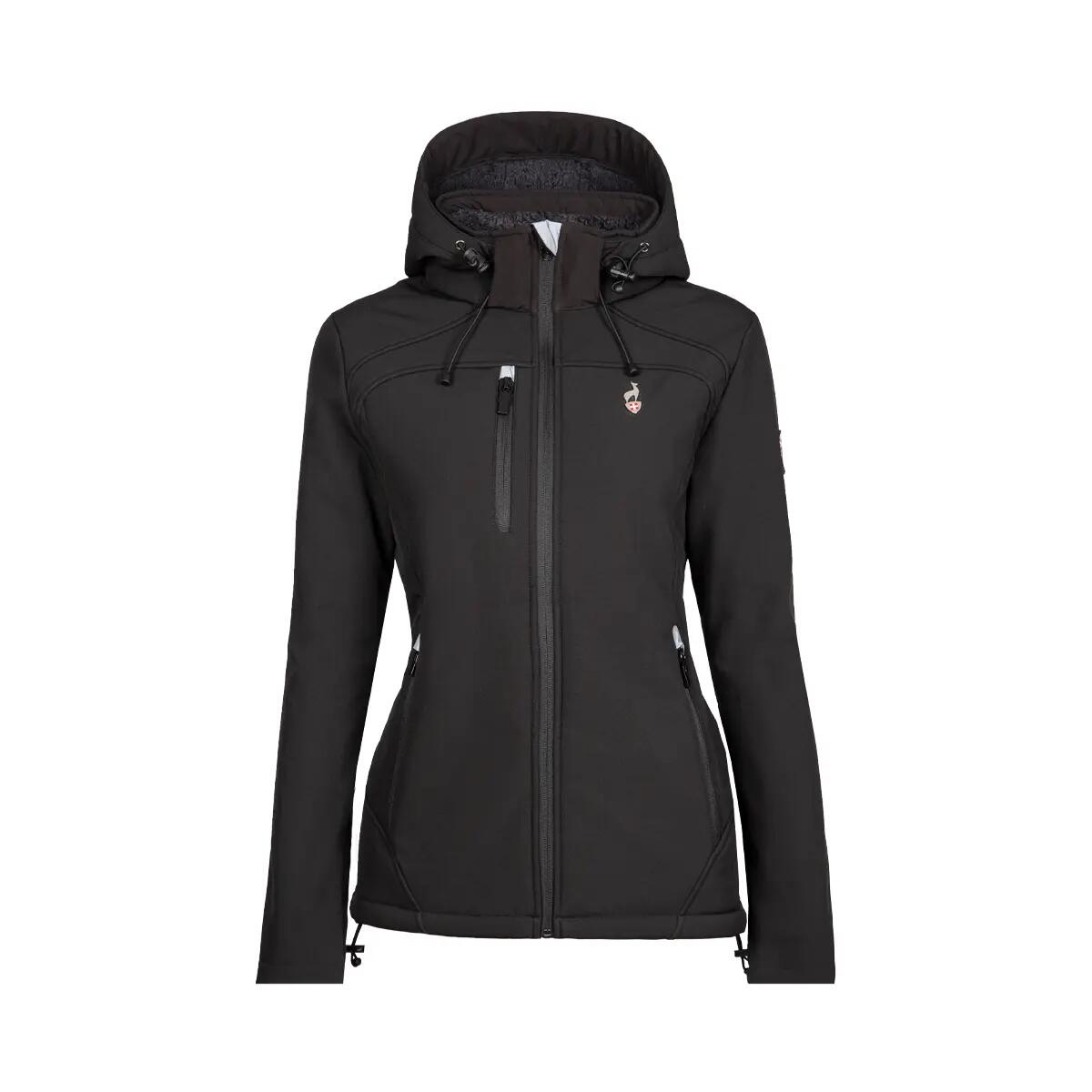 Kurtka turystyczna damska NALEG SOFTSHELL wodoodporna 3/7