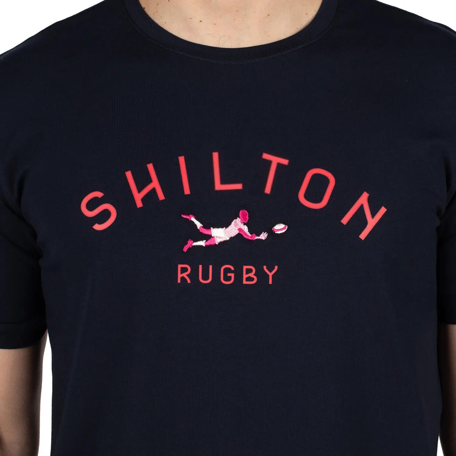 T-shirt rugby player M / Navy 3/4