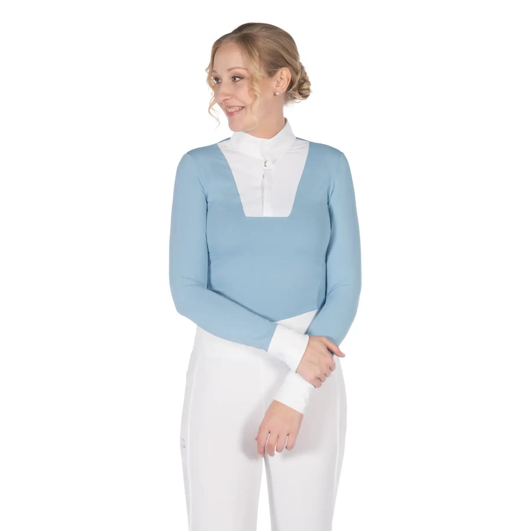 Polo de concours manches longues femme HKM Virginia 2/5